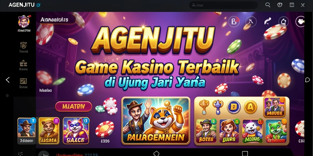 Tampilan menarik dari gameplay AGENJITU di kasino virtual.