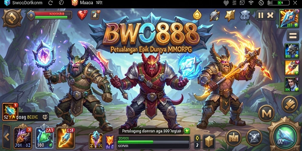 Screenshot menampilkan aksi seru dalam permainan BWO888.
