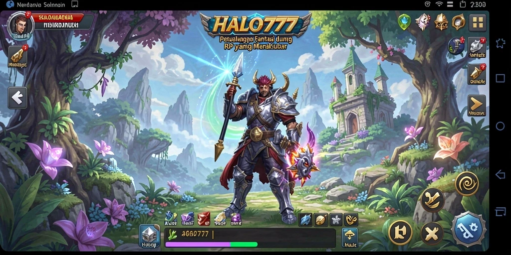 Gameplay menarik dengan pertarungan seru di dunia RPG.