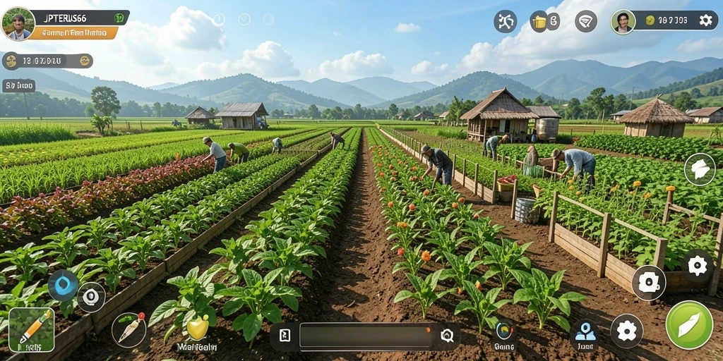 Gameplay menarik dari JPTERUS66 dengan aktivitas berkebun yang seru.