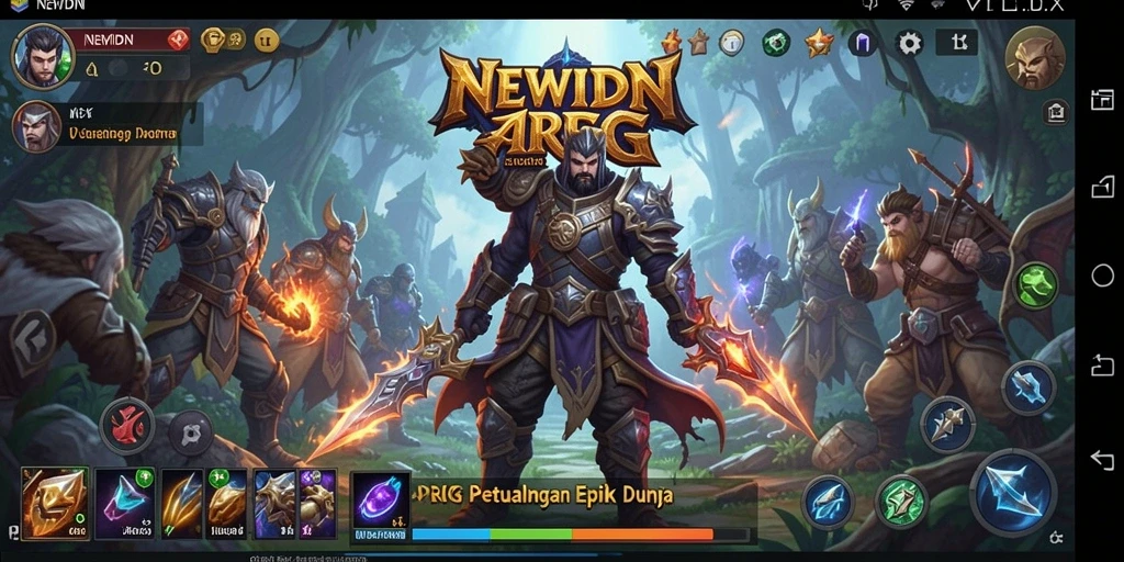 Gameplay menegangkan dari NEWIDN saat petualangan ARPG.