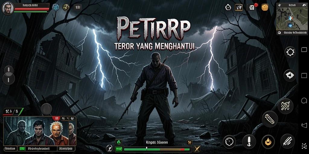 Gameplay mencekam yang penuh ketegangan di dunia <strong>PETIRRP</strong>.