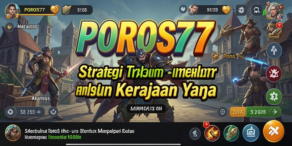 Tampilan gameplay POROS77 yang menegangkan dan kompleks.