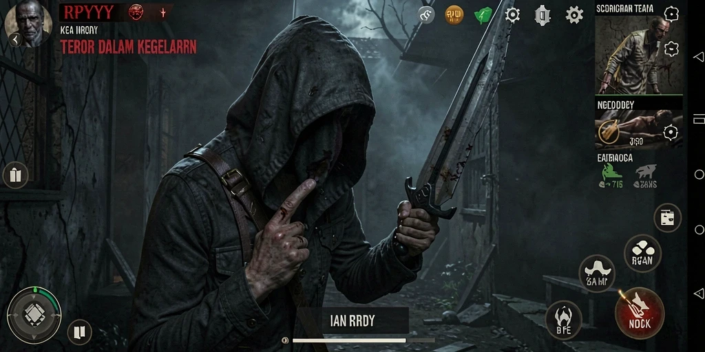 Gameplay menegangkan dengan suasana kegelapan yang mencekam.