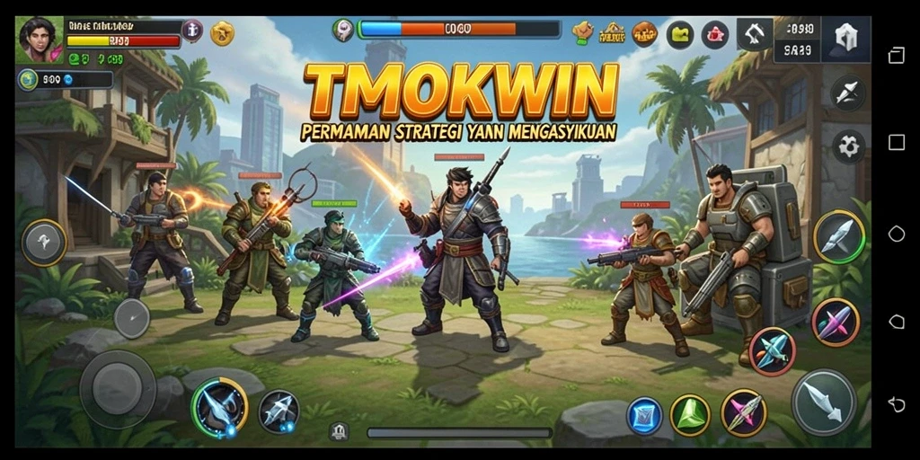 Tampilan gameplay menarik dari TMOKWIN dengan strategi yang mendalam.